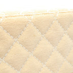 Chanel Handbag Wild Stitch Cream Canvas Quilted Chain Handle Vanity Bag — view 7