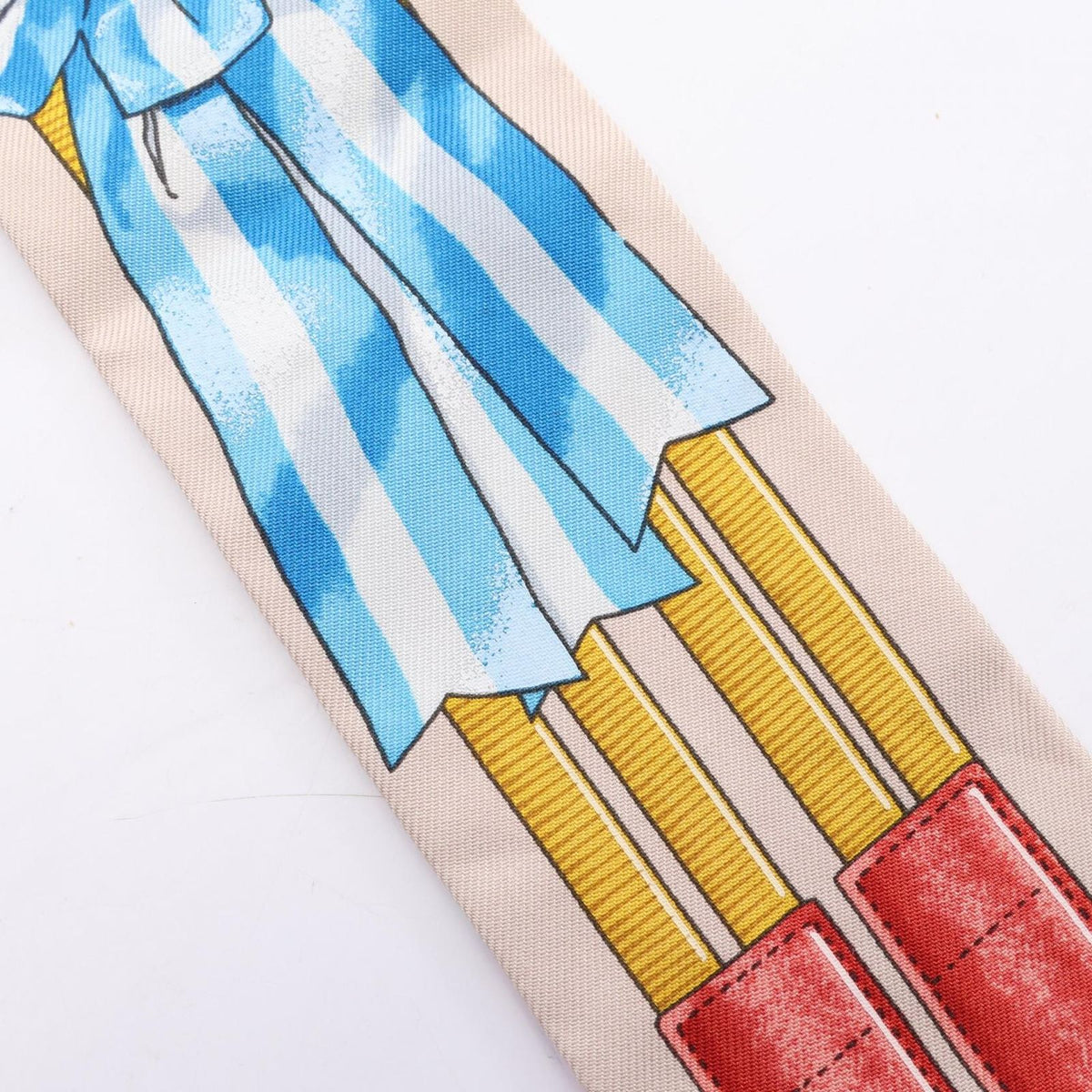 Hermes Scarf Twilly Jumping Ribbon Silk — view 6