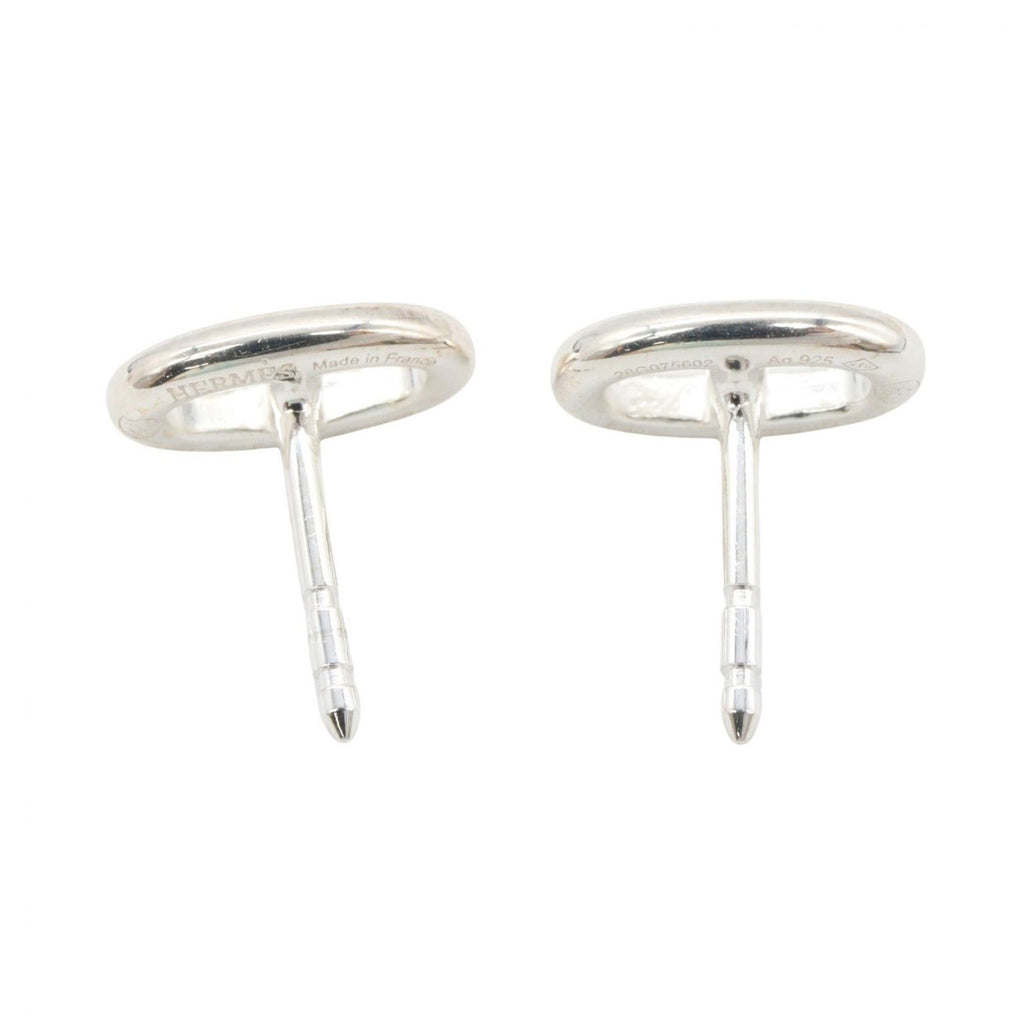 Hermes Earrings Chaine D'ancre 925 Sterling Silver — view 3