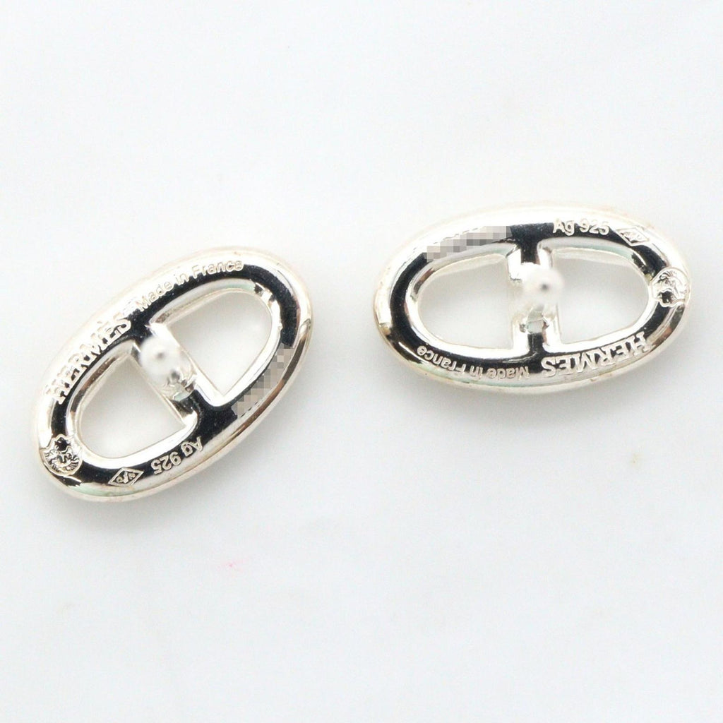 Hermes Earrings Chaine D'ancre 925 Sterling Silver — view 5