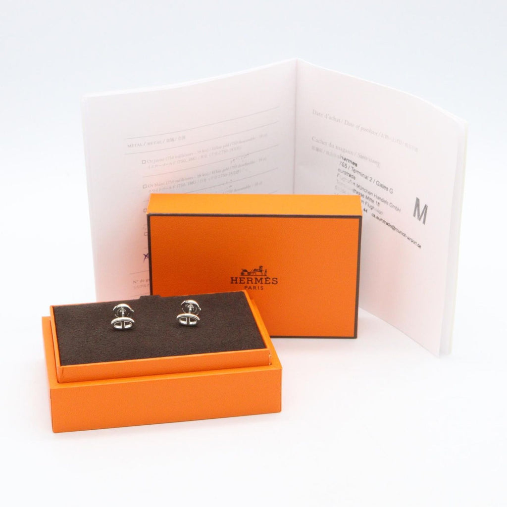 Hermes Earrings Chaine D'ancre 925 Sterling Silver — view 6