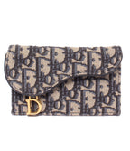 Dior Card Case Card Holders Navy