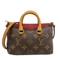 Louis Vuitton Shoulder Bag Monogram Nano Pallas Cerise Leather