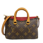 Louis Vuitton Shoulder Bag Monogram Nano Pallas Cerise Leather
