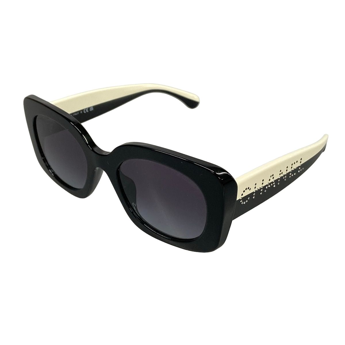 Chanel Sunglasses Black Rhinestone Eyewear