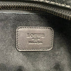 Loewe Handbag Amazona 36 Silver Black Leather — view 8