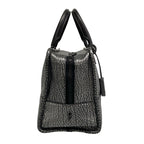 Loewe Handbag Amazona 36 Silver Black Leather — view 2