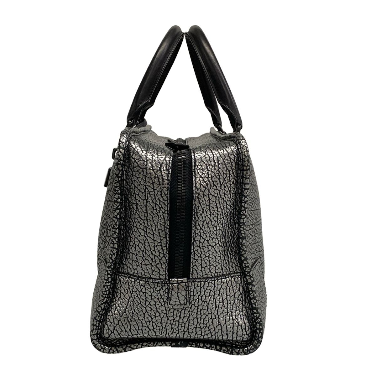 Loewe Handbag Amazona 36 Silver Black Leather — view 4