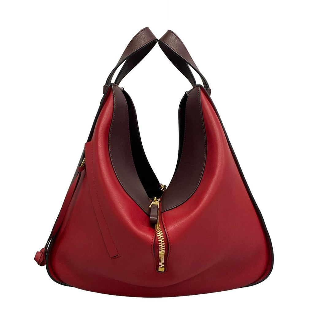 Loewe Handbag Hammock Bag Medium Red Bordeaux — view 4