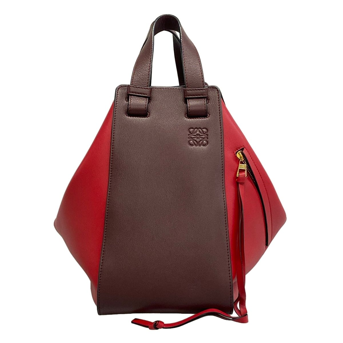 Loewe Handbag Hammock Bag Medium Red Bordeaux