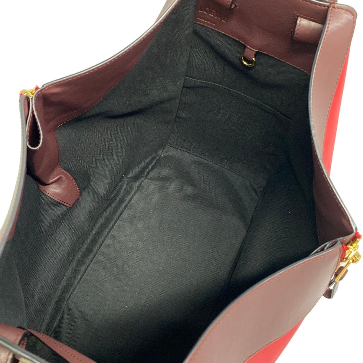 Loewe Handbag Hammock Bag Medium Red Bordeaux — view 7