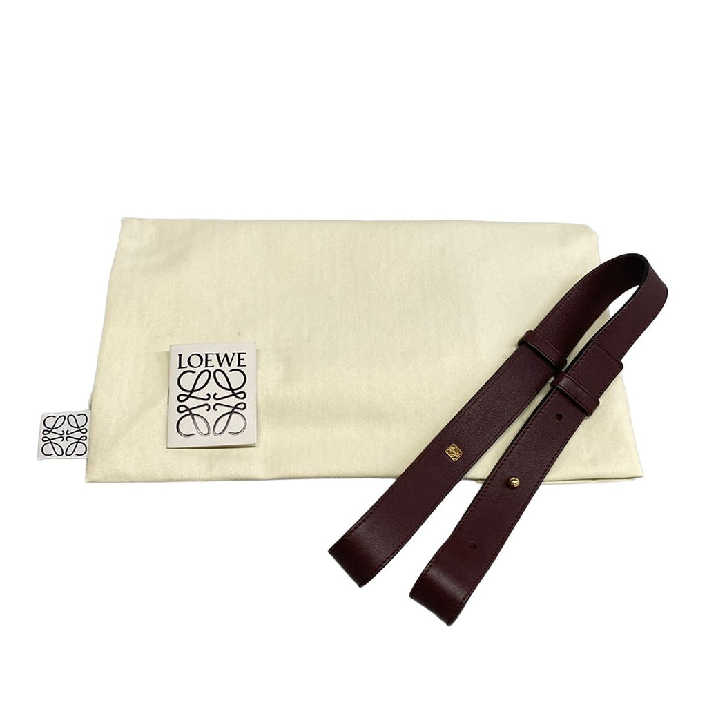 Loewe Handbag Hammock Bag Medium Red Bordeaux — view 8