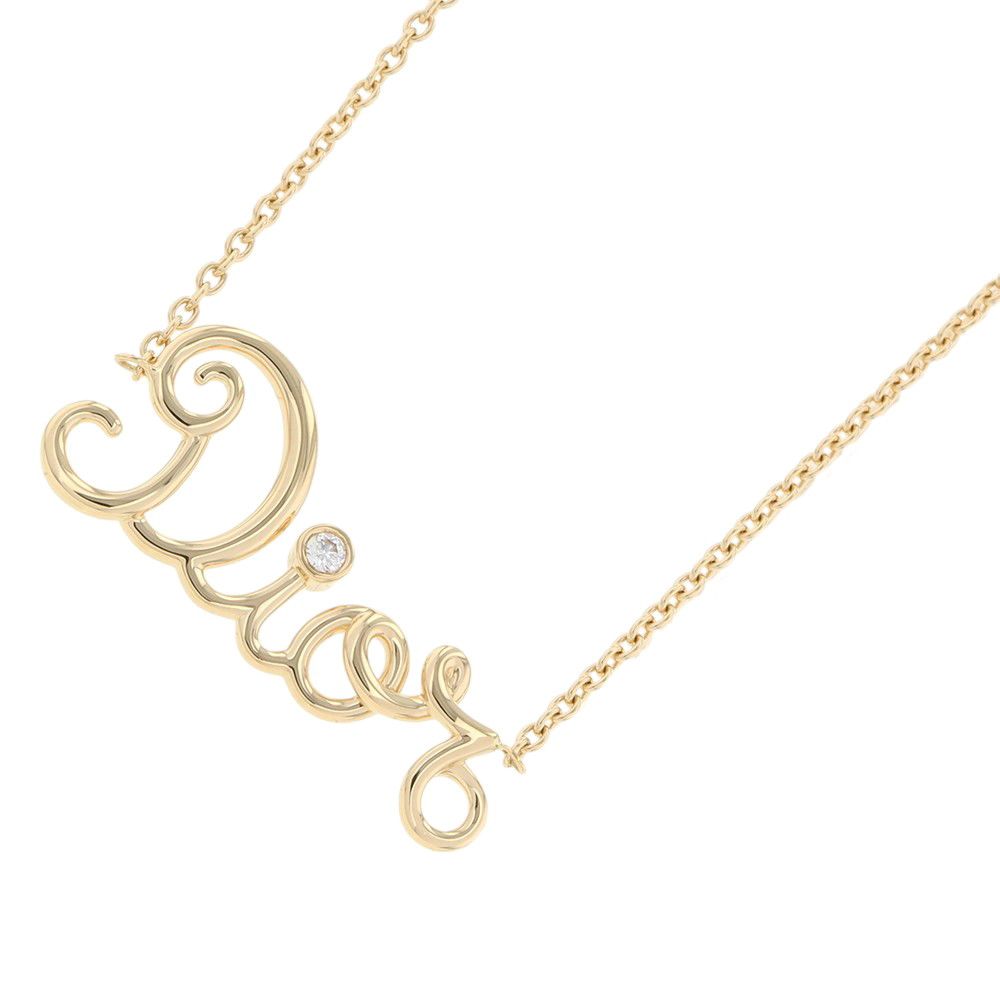 Dior Necklace Amour Diamond 18k Yellow Gold Pendant Dioramour