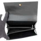 Gucci Wallet GG Marmont Double G Continental Leather Black — view 5