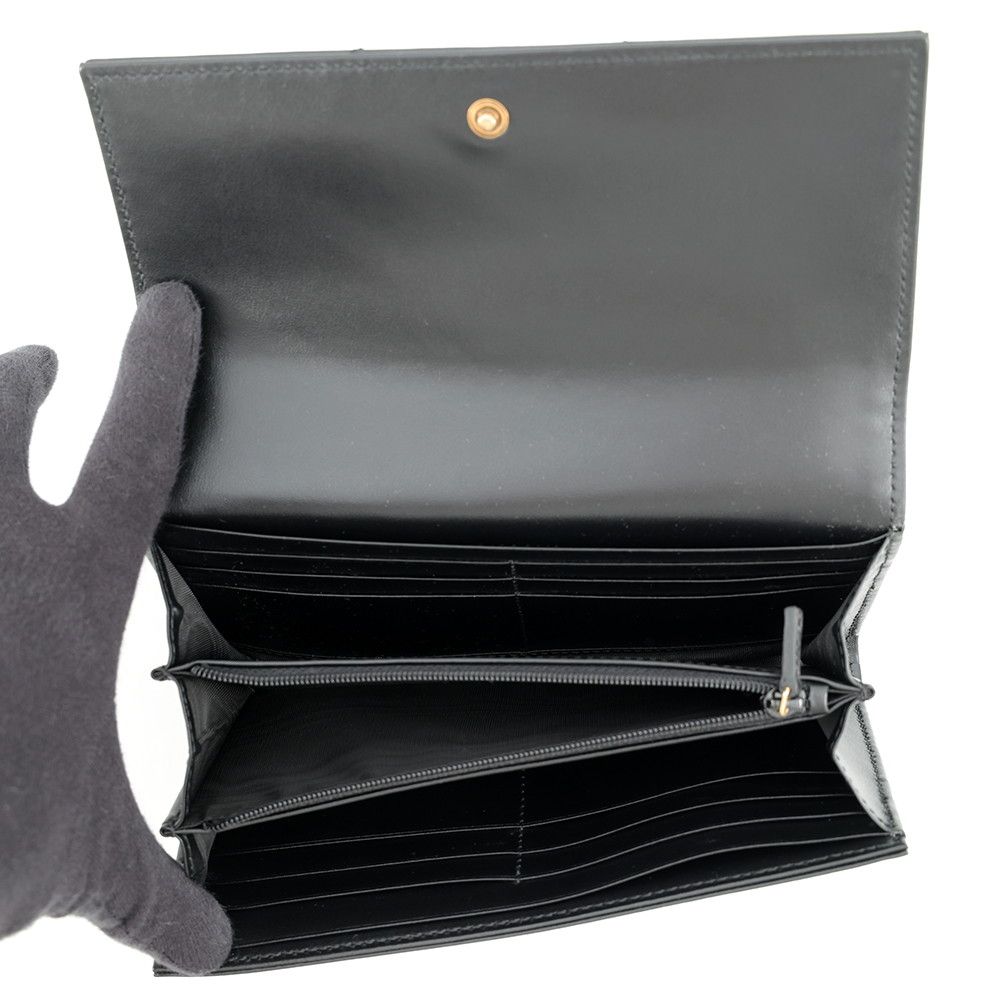 Gucci Wallet GG Marmont Double G Continental Leather Black — view 5