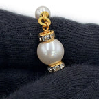 Chanel Necklace CC Logo Heart Faux Pearl Rhinestone — view 8