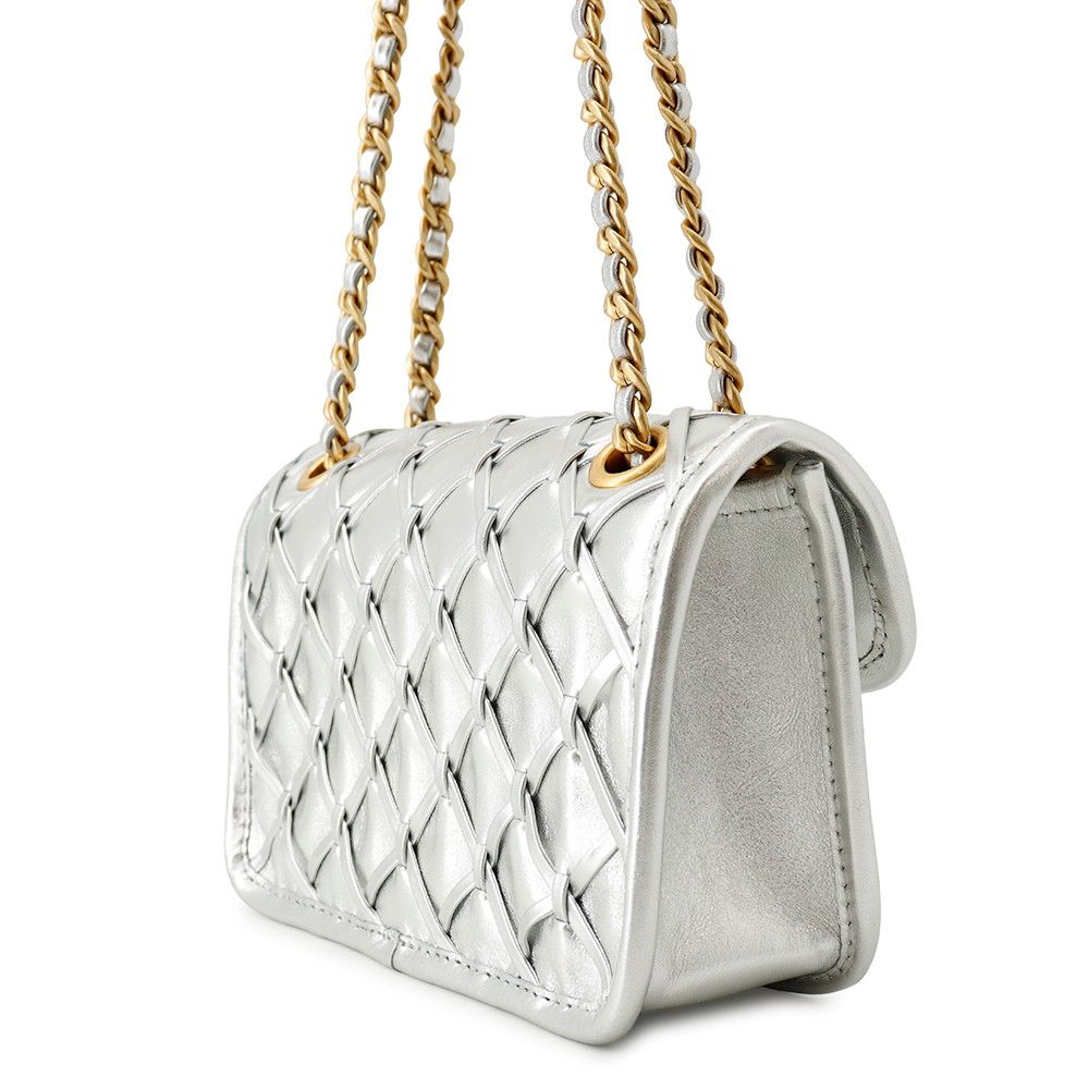 Chanel Chain Shoulder Bag Mini Flap CC Logo Calfskin — view 2