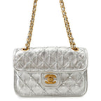 Chanel Chain Shoulder Bag Mini Flap CC Logo Calfskin
