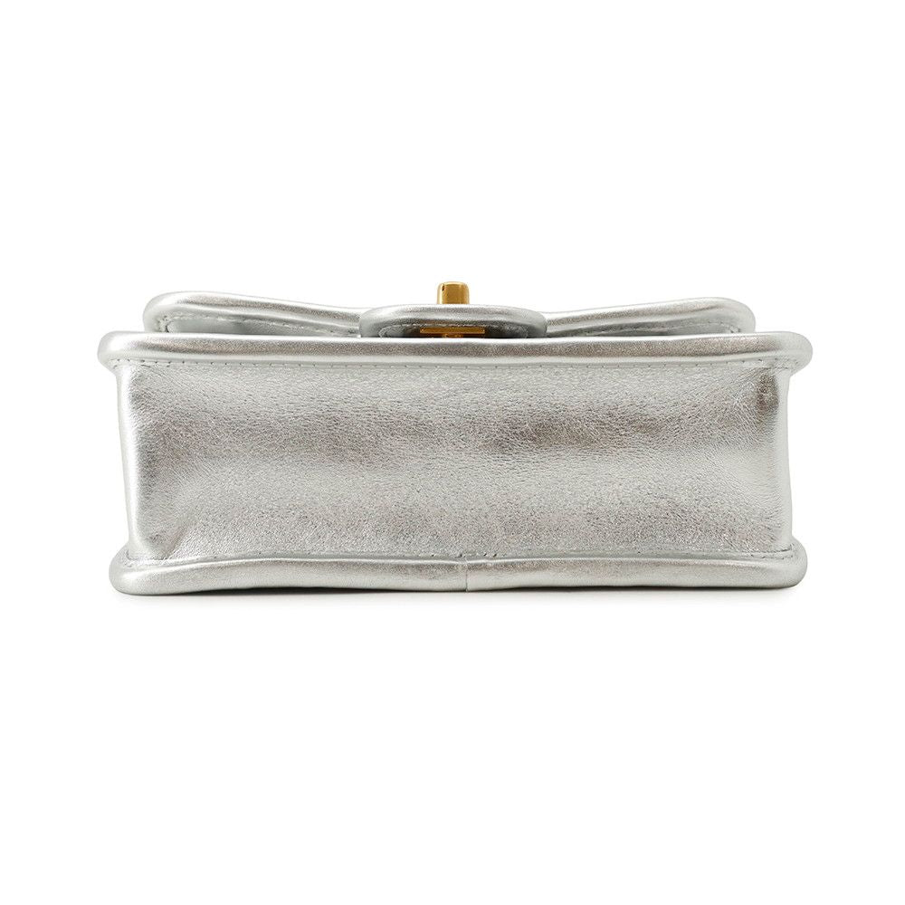 Chanel Chain Shoulder Bag Mini Flap CC Logo Calfskin — view 3
