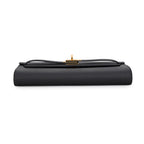Hermes Kelly Wallet Long to Go Black Gold Epsom — view 3