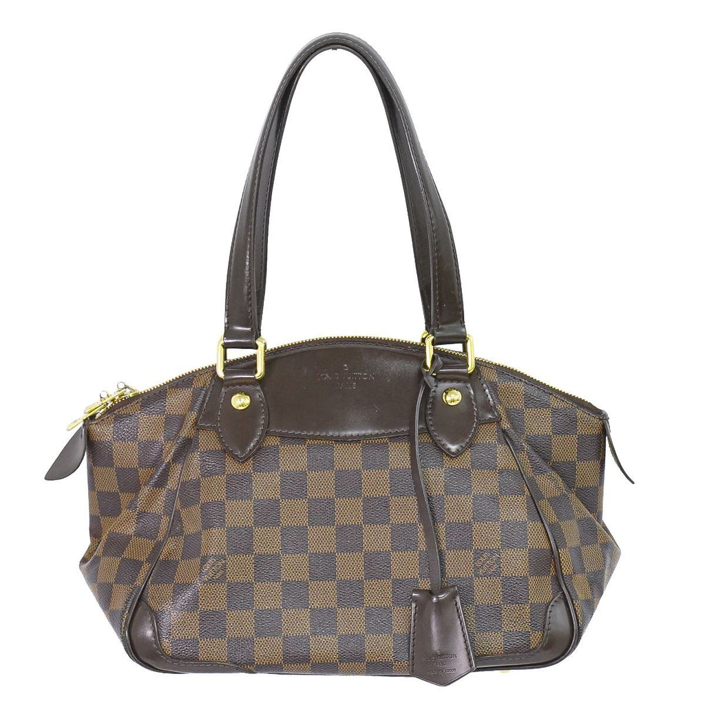 Louis Vuitton LV Verona PM Damier Ebene Tote Bag Brown