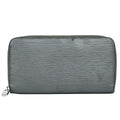 Louis Vuitton LV Zippy Wallet Epi Leather Zip Around Metallic Gray