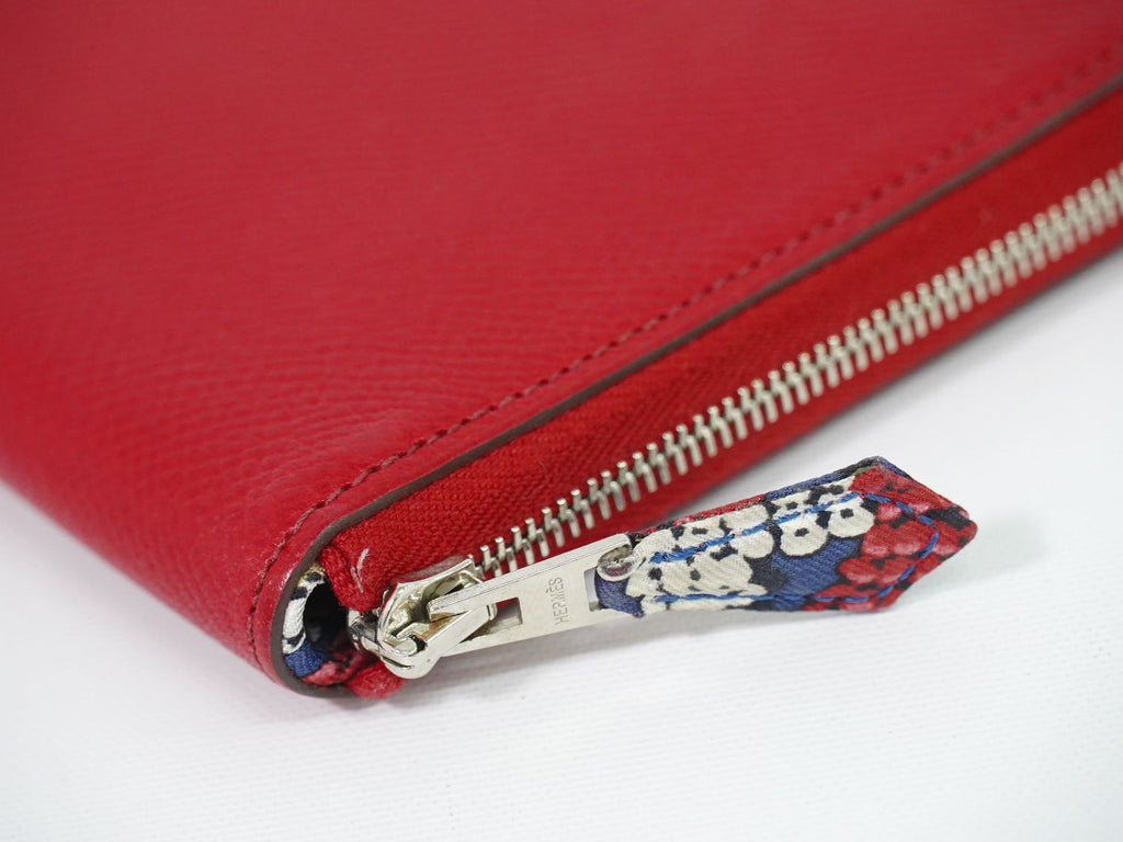 Hermes Azap Silk'in Long Zip Around Wallet Leather — view 7