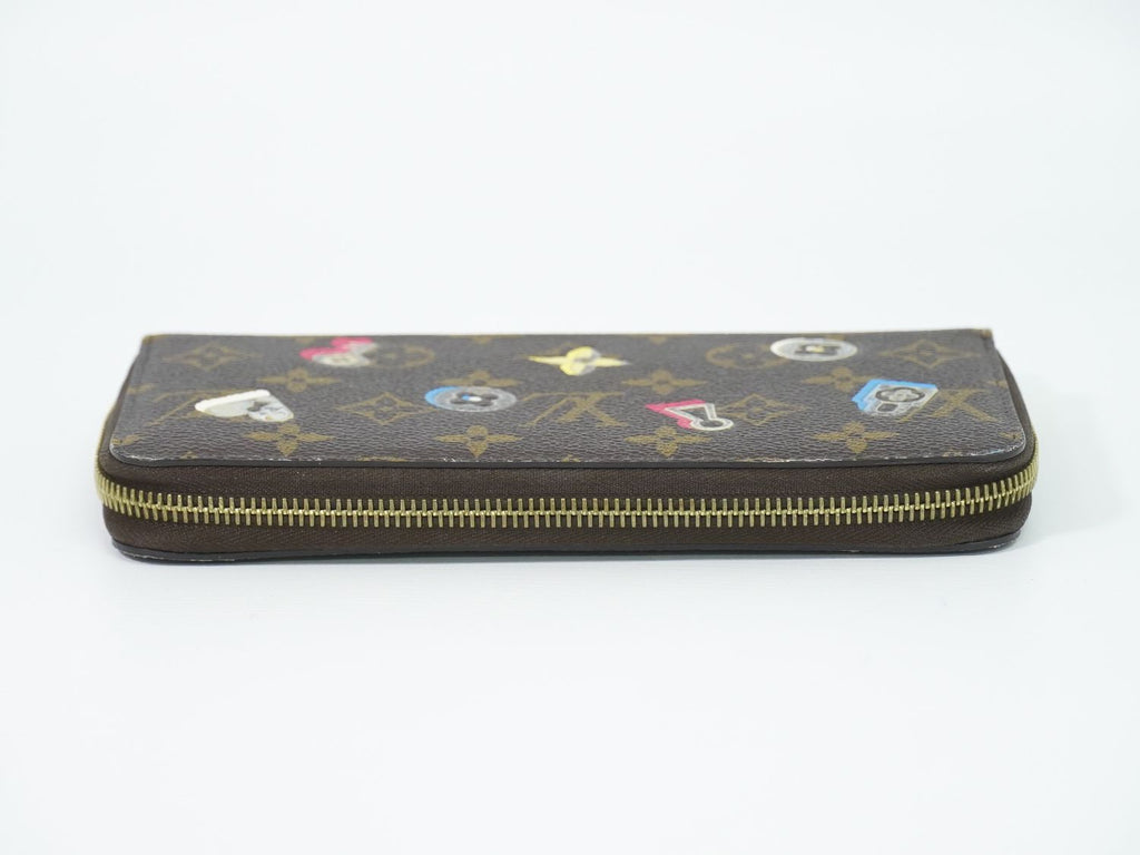 Louis Vuitton LV Zippy Wallet Monogram Lovelock Zip Around Brown Multicolor — view 5
