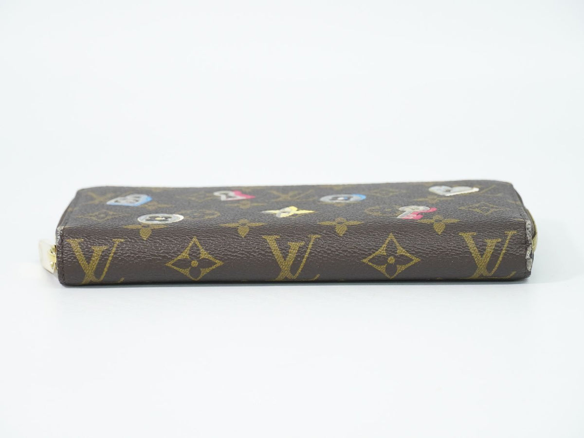 Louis Vuitton LV Zippy Wallet Monogram Lovelock Zip Around Brown Multicolor — view 3