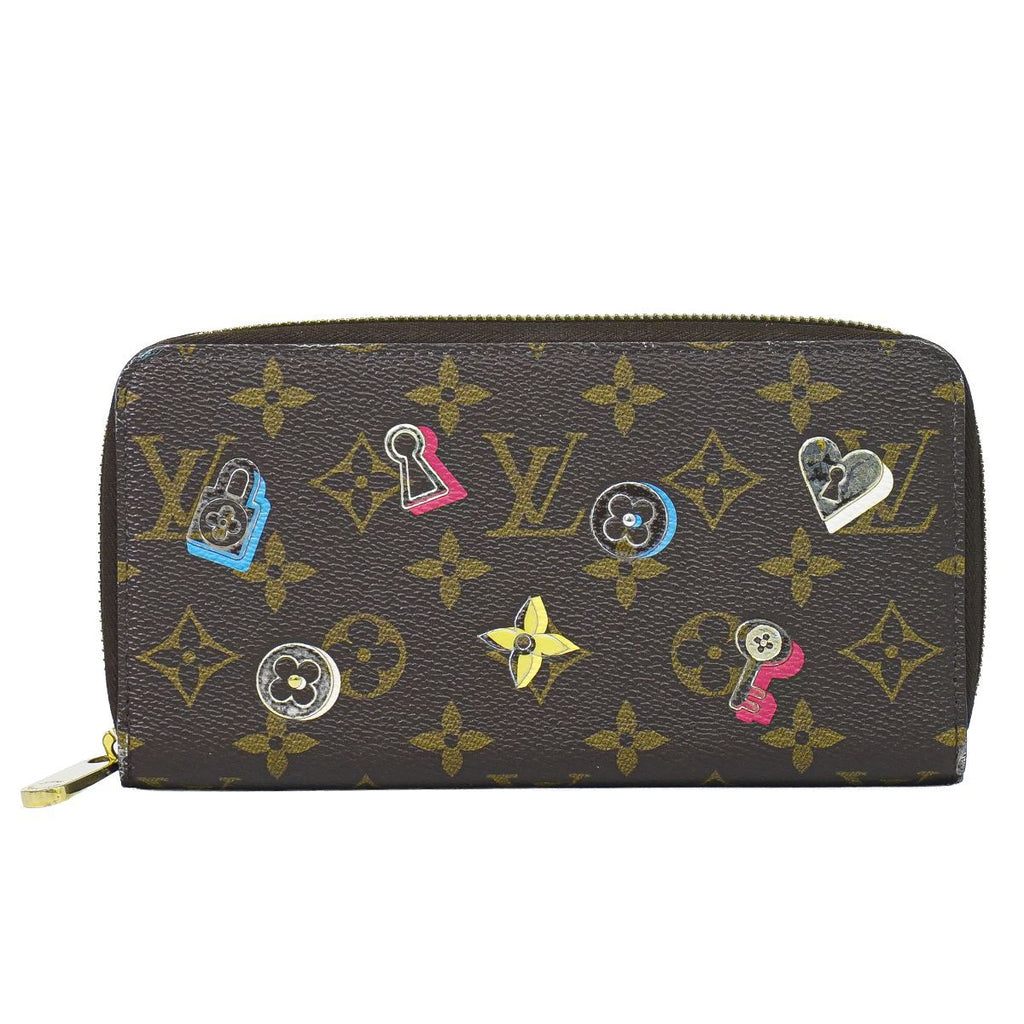 Louis Vuitton LV Zippy Wallet Monogram Lovelock Zip Around Brown Multicolor
