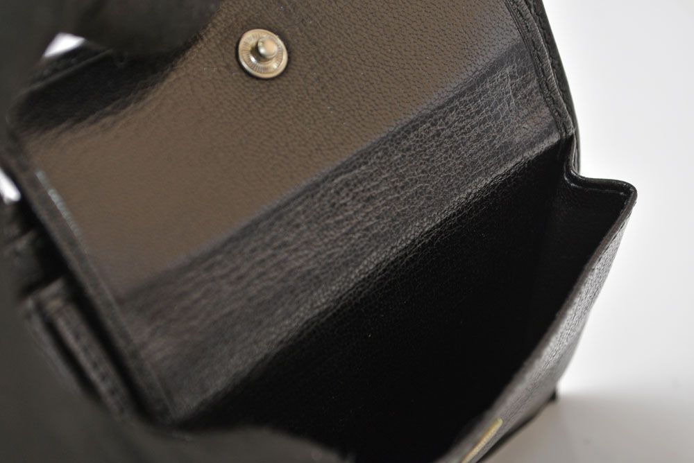 Gucci Wallet Vintage Folded Leather Black — view 5