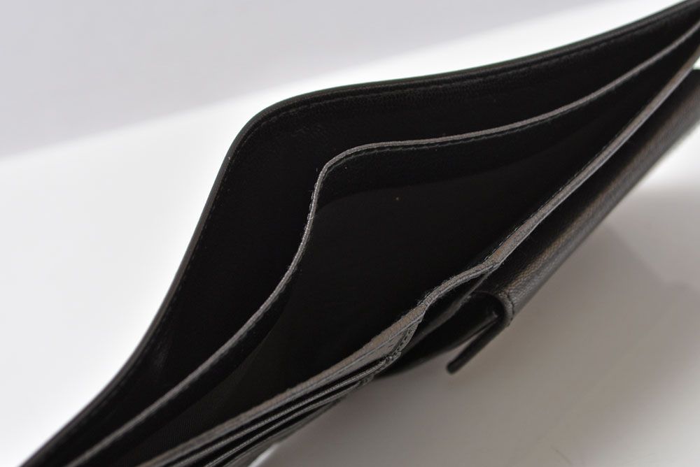 Gucci Wallet Vintage Folded Leather Black — view 7