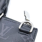 Louis Vuitton Monogram Eclipse Sac Plat Cross Hand Tote 2-Way Shoulder Bag Black — view 7