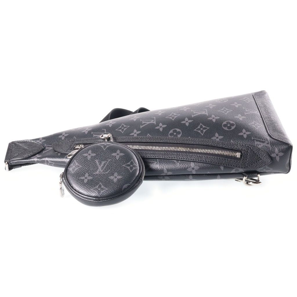 Louis Vuitton Monogram Taigarama Eclipse Duo Sling Bag Black Leather — view 3