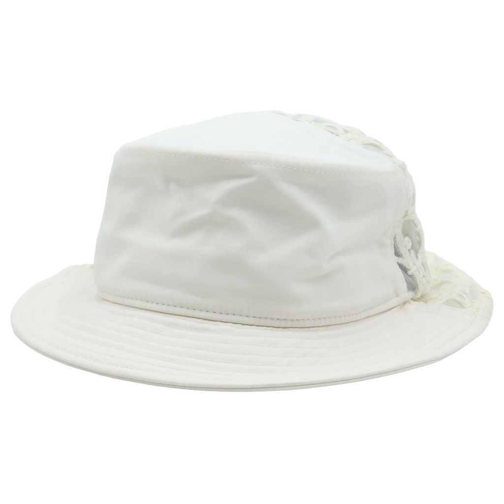 Dior Oblique Trotter Mesh Bucket Hat White Cotton — view 2