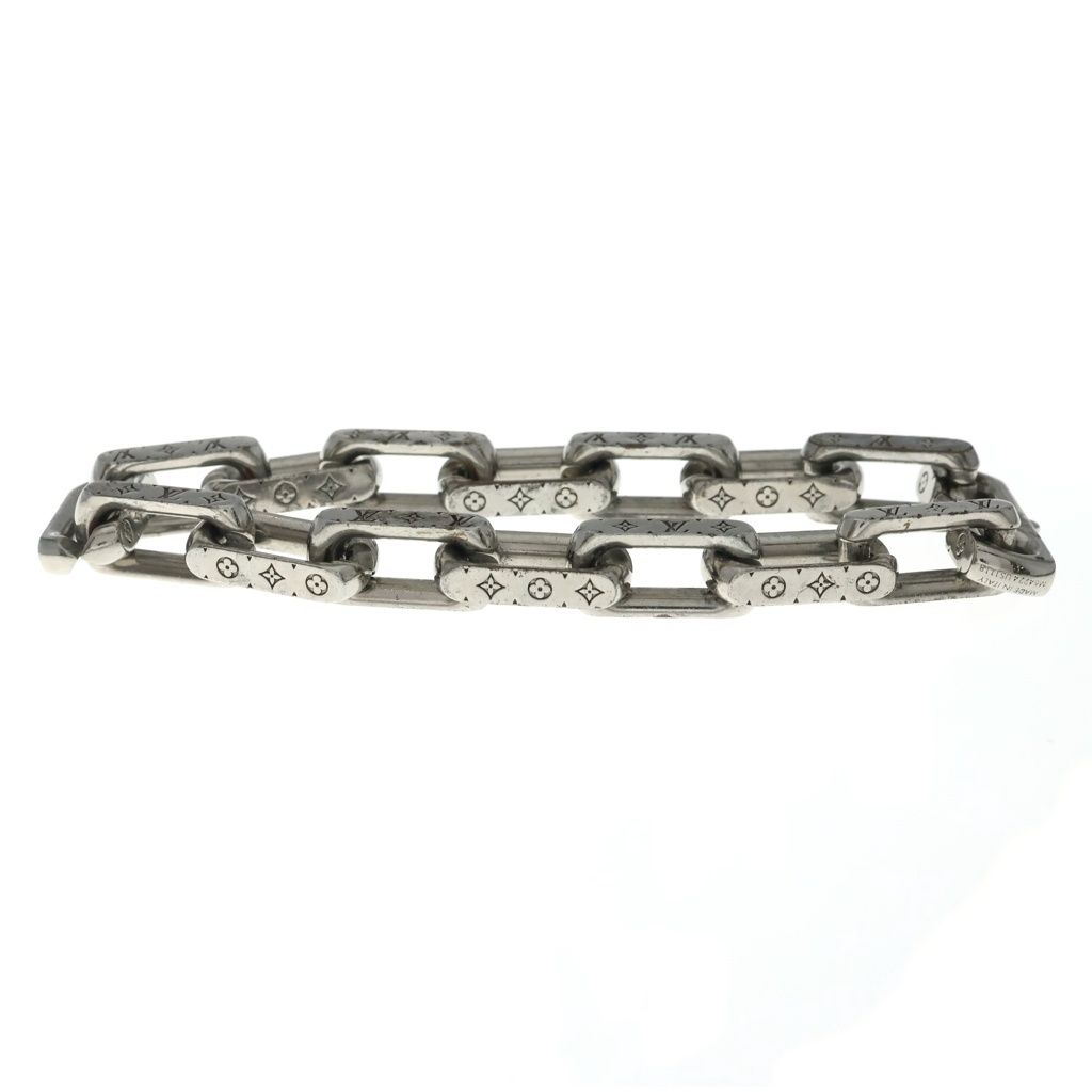 Louis Vuitton Collier Monogram Chain Bracelet Silver — view 4