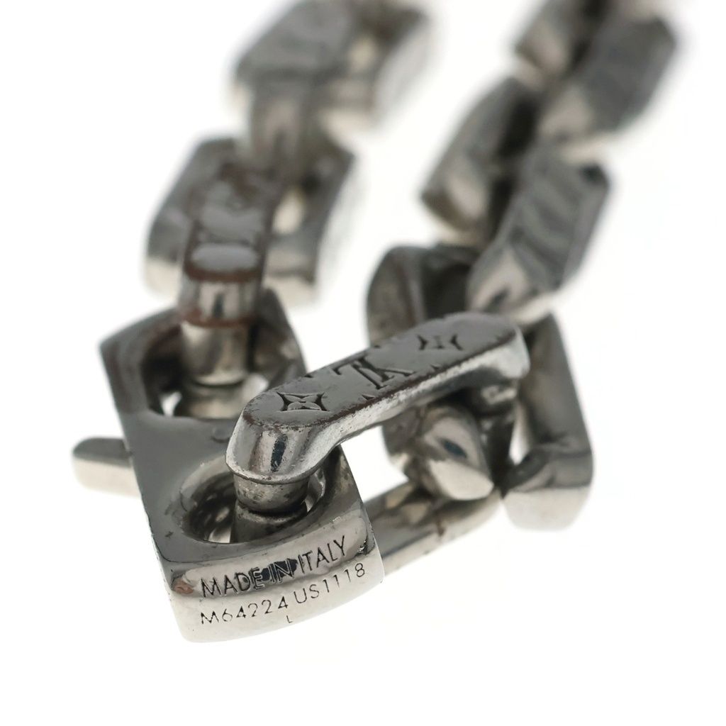 Louis Vuitton Collier Monogram Chain Bracelet Silver — view 5