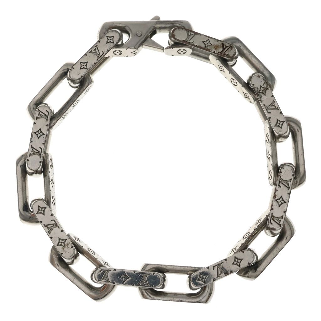 Louis Vuitton Collier Monogram Chain Bracelet Silver — view 2