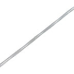 Dior White Flower Motif D Logo Charm Pendant Chain Silver Pink — view 4