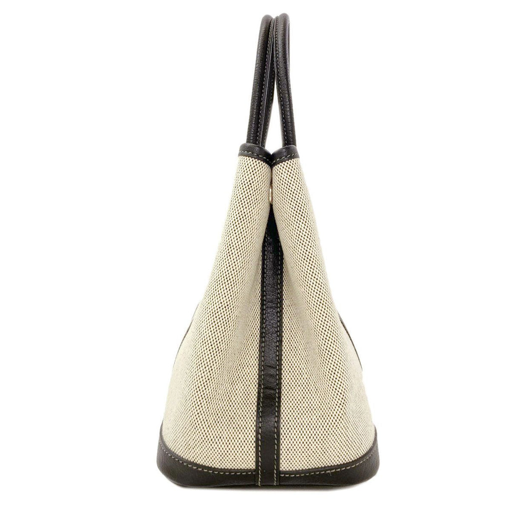 Hermes Garden Party TPM Silver Handbag Toile — view 3