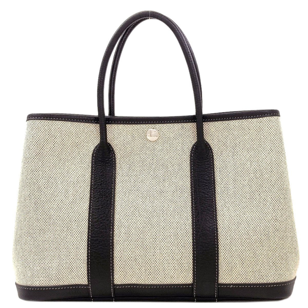 Hermes Garden Party TPM Silver Handbag Toile — view 2