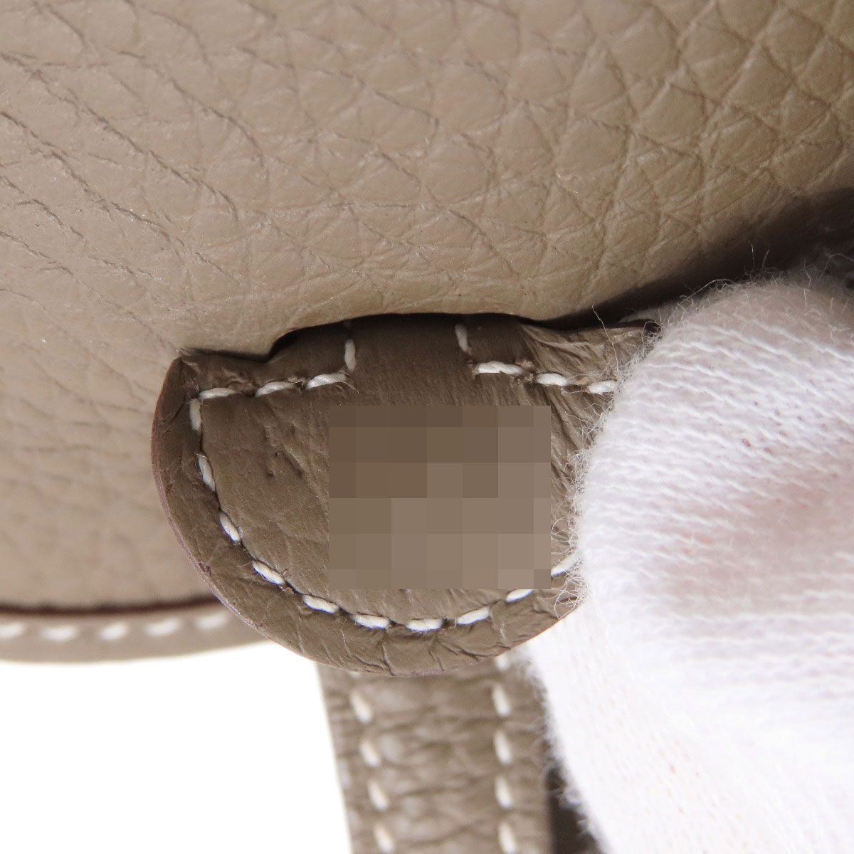Hermes Evelyne TPM Etop Silver Shoulder Bag Taurillon — view 7