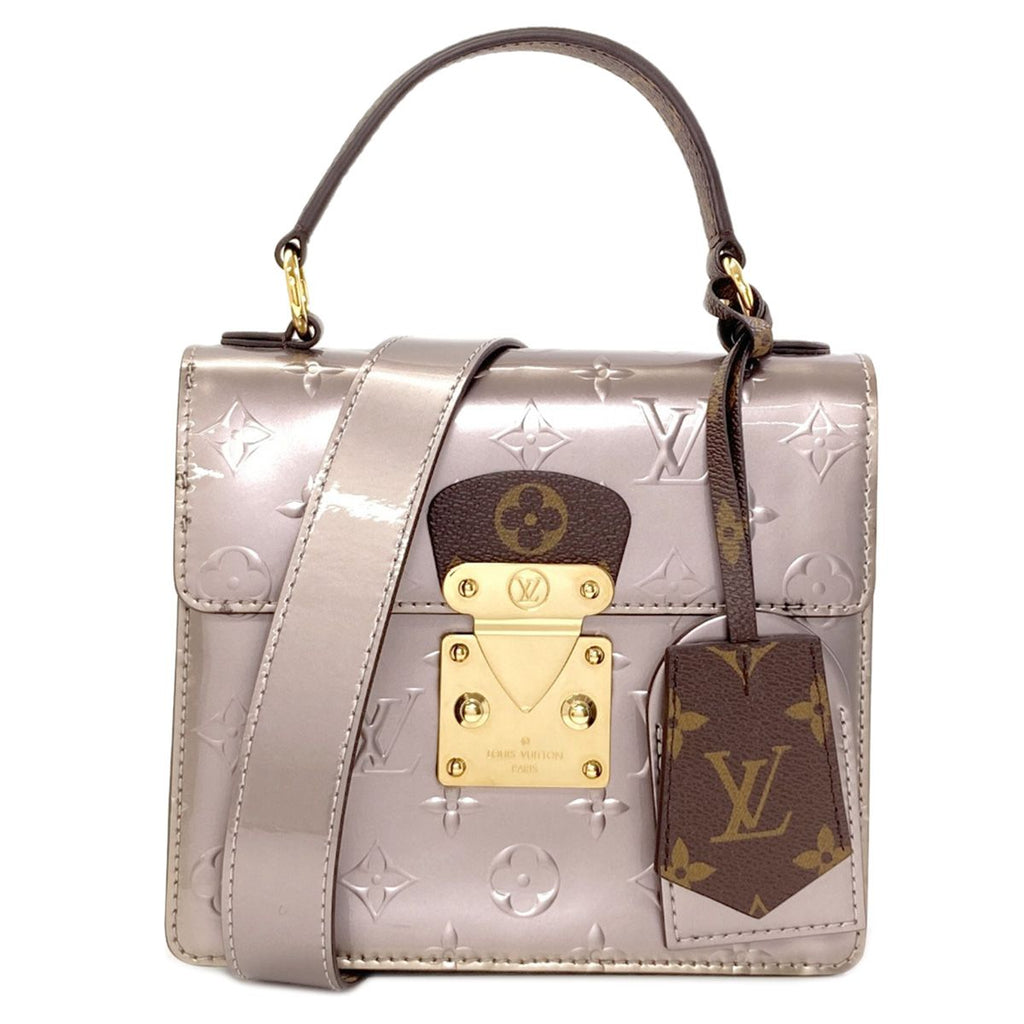 Louis Vuitton Spring Street PM Handbag Vernis Monogram Canvas