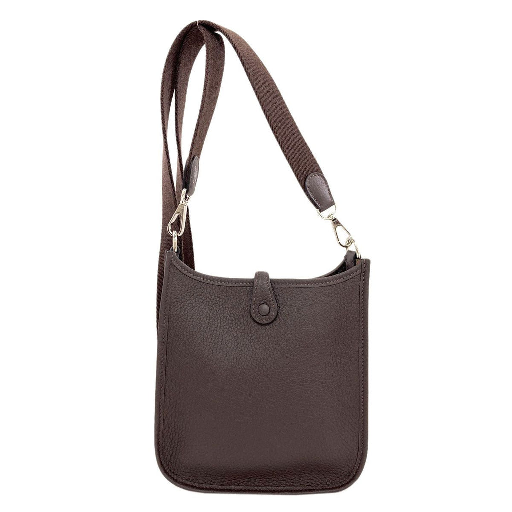 Hermes Evelyne TPM Silver Shoulder Bag Taurillon — view 2