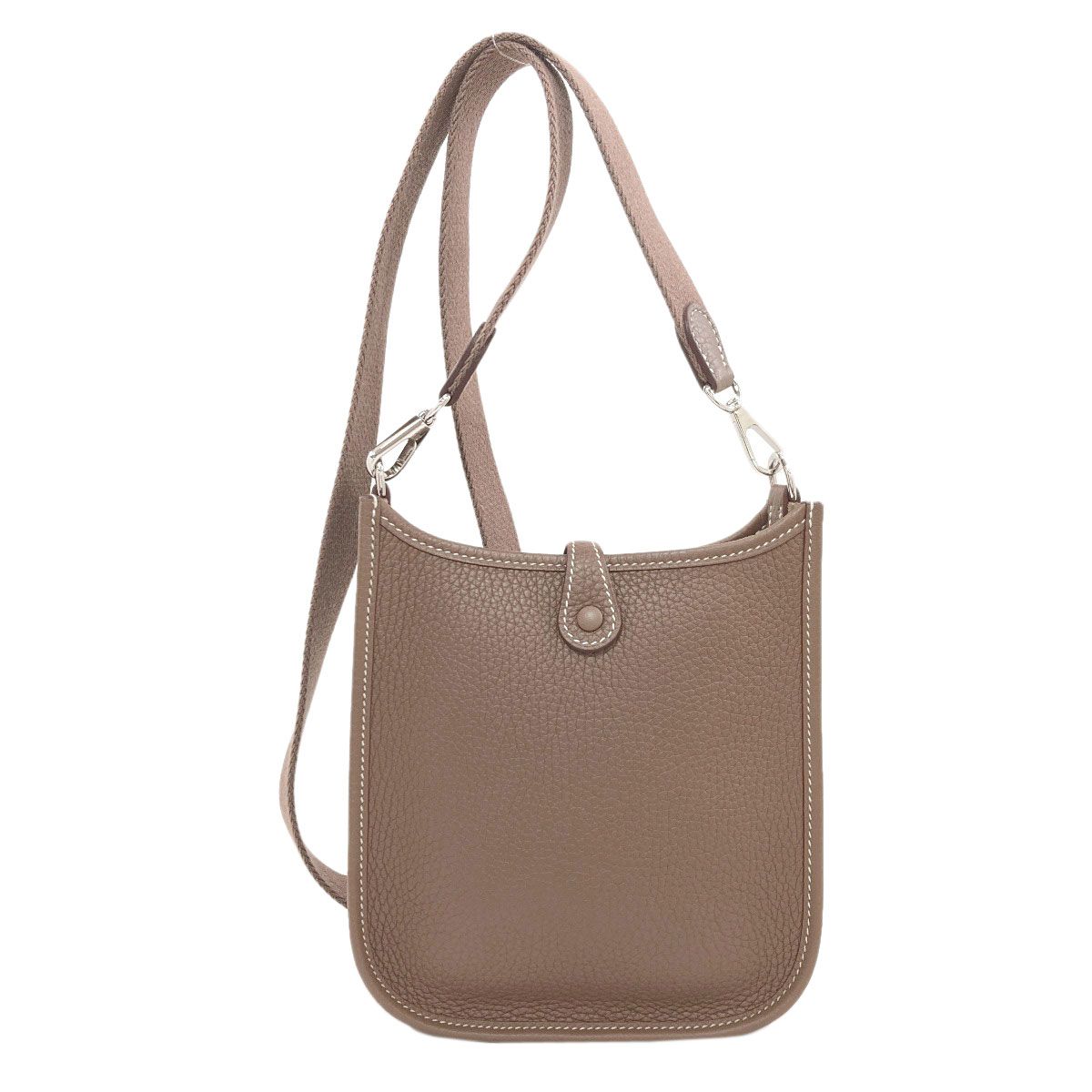 Hermes Evelyne TPM Silver Shoulder Bag Taurillon — view 2