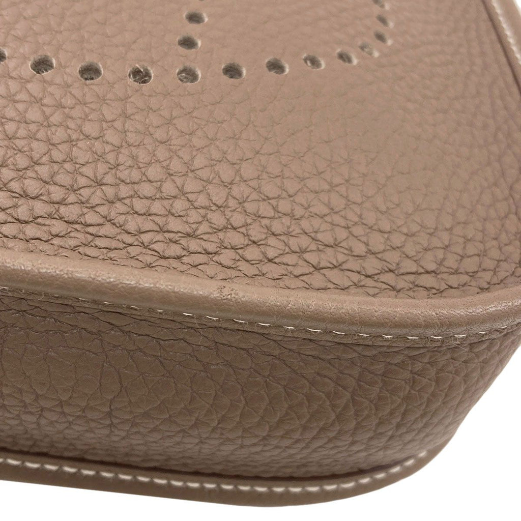Hermes Evelyne TPM Silver Shoulder Bag Taurillon — view 8