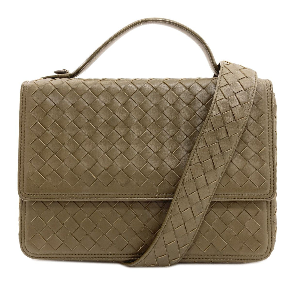 Bottega Veneta Almuna Intrecciato Handbag Calfskin