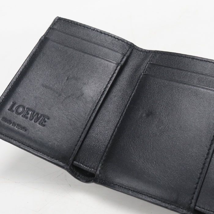 Loewe Trifold Wallet Anagram Pebble Grain Calfskin — view 5