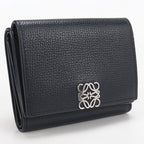 Loewe Trifold Wallet Anagram Pebble Grain Calfskin