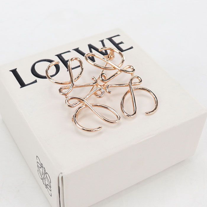 Loewe Anagram Brooch Metal